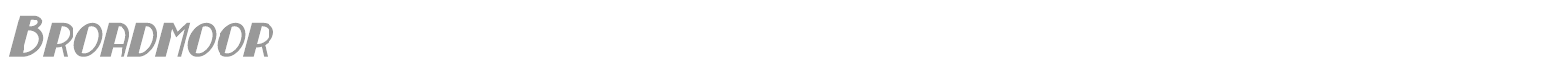 Broadmoor font preview